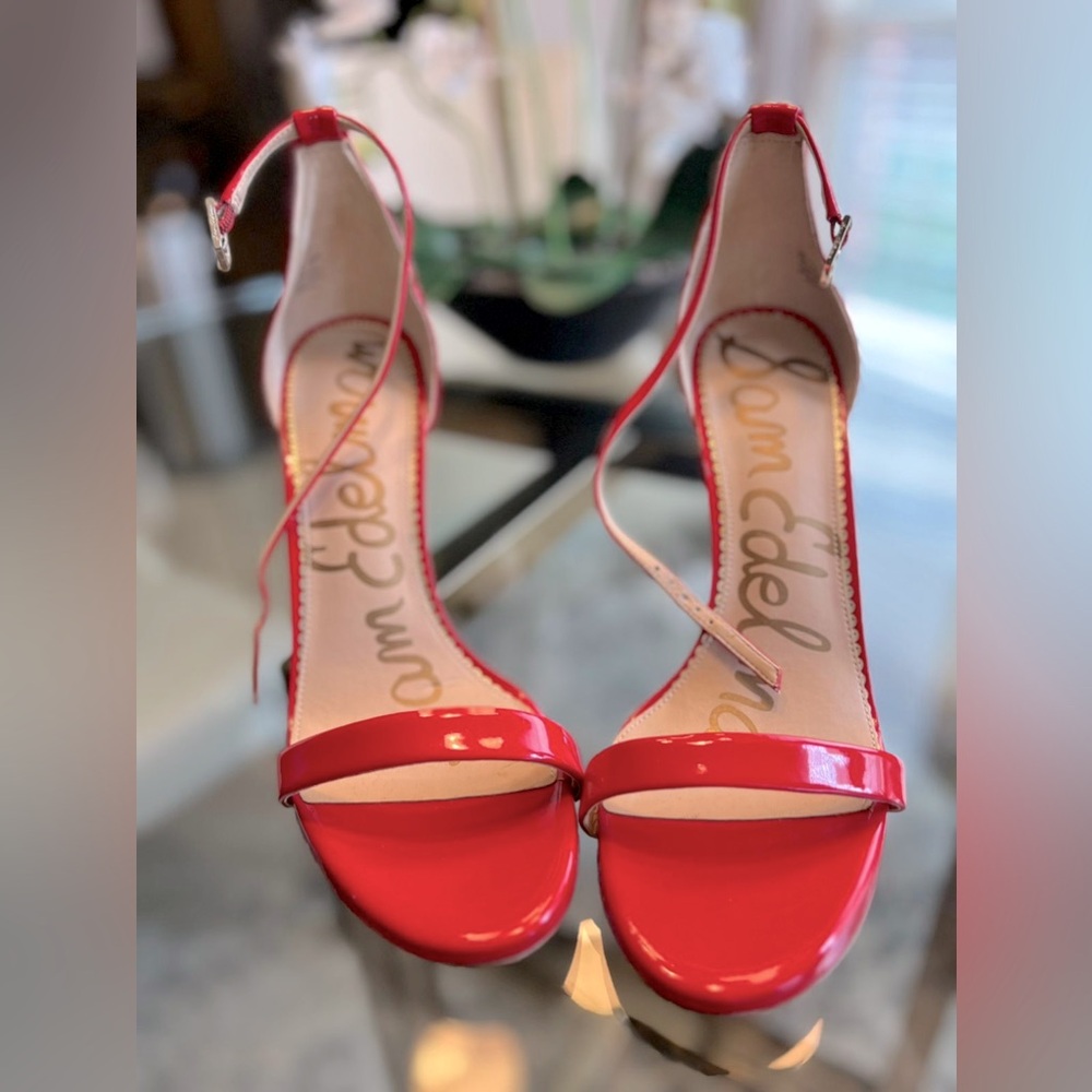 Sam Edelman- Cherry red patent leather heel- size 11 (new,never worn)
